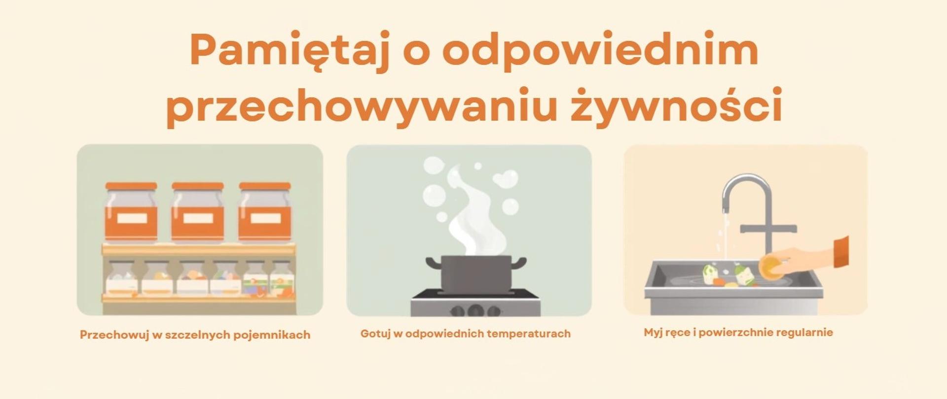 W upalne dni pamiętaj o odpowiednim przechowywaniu żywności