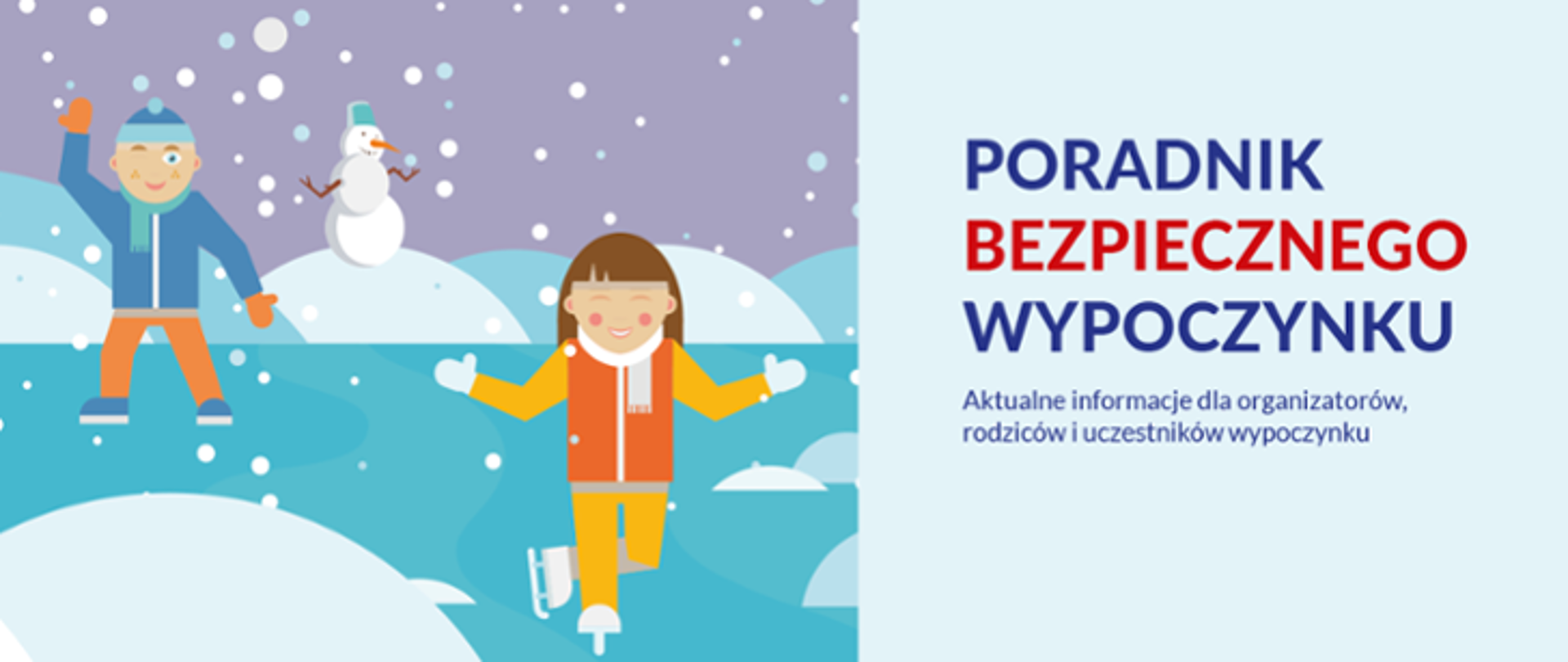 plakat: poradnik bezpiecznego wypoczynku
