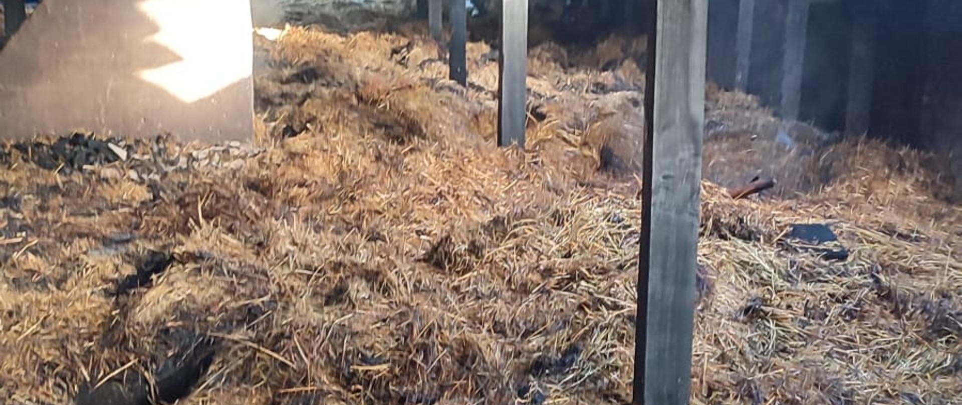 Pożar obory w m. Kobylin