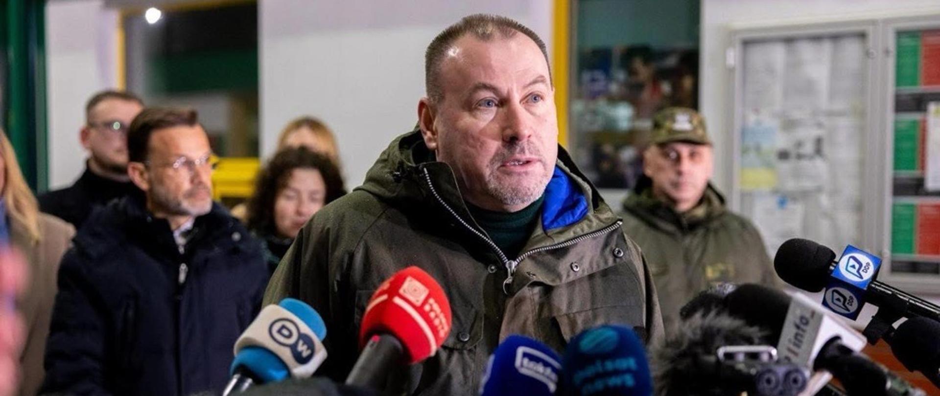 Konferencja prasowa. Z-ca Szefa KAS Zbigniew Stawicki