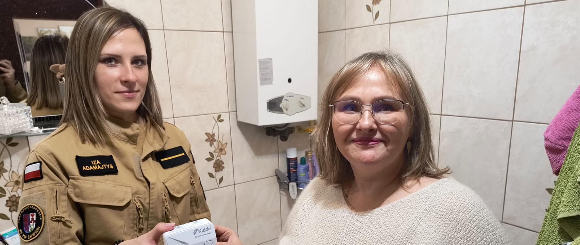 Montaż czujek w ramach akcji " Czujne Zachodniopomorskie"