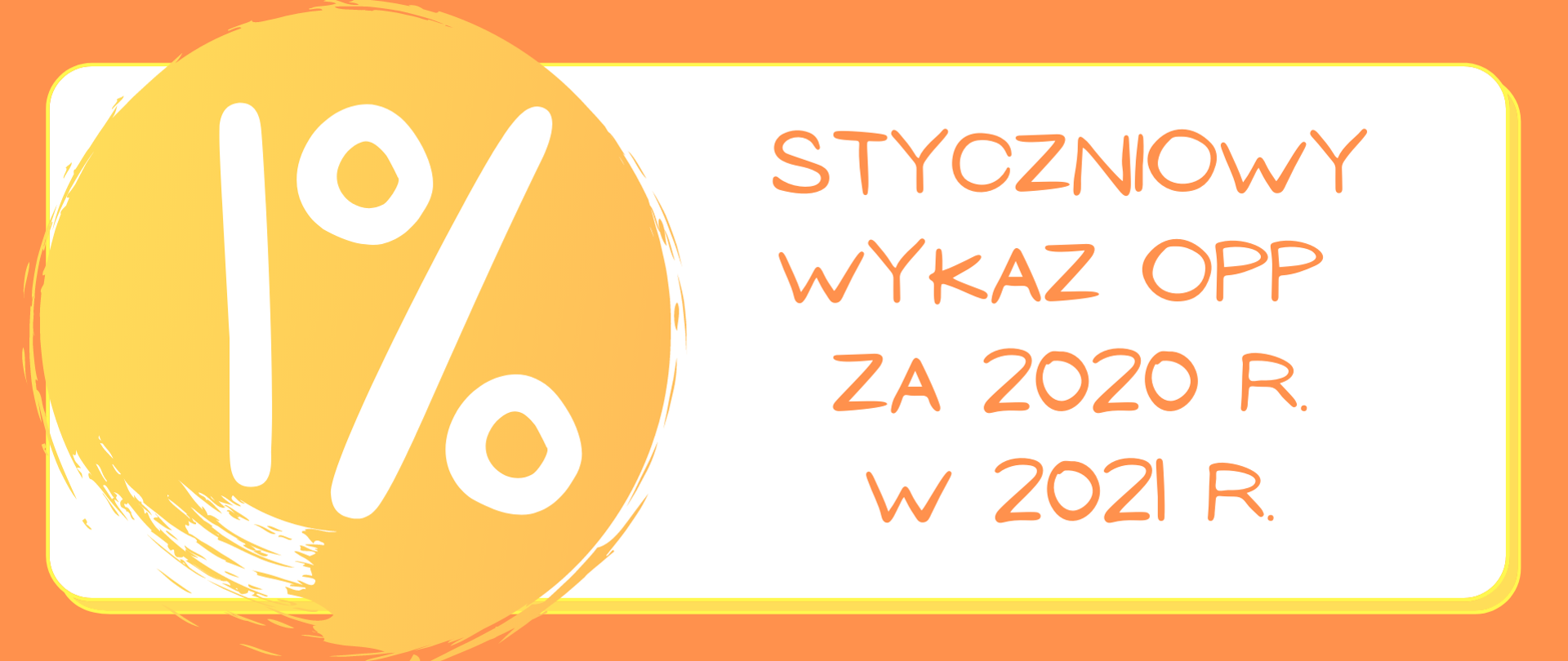 Styczniowa aktualizacja wykazu OPP – 1% za 2020 rok