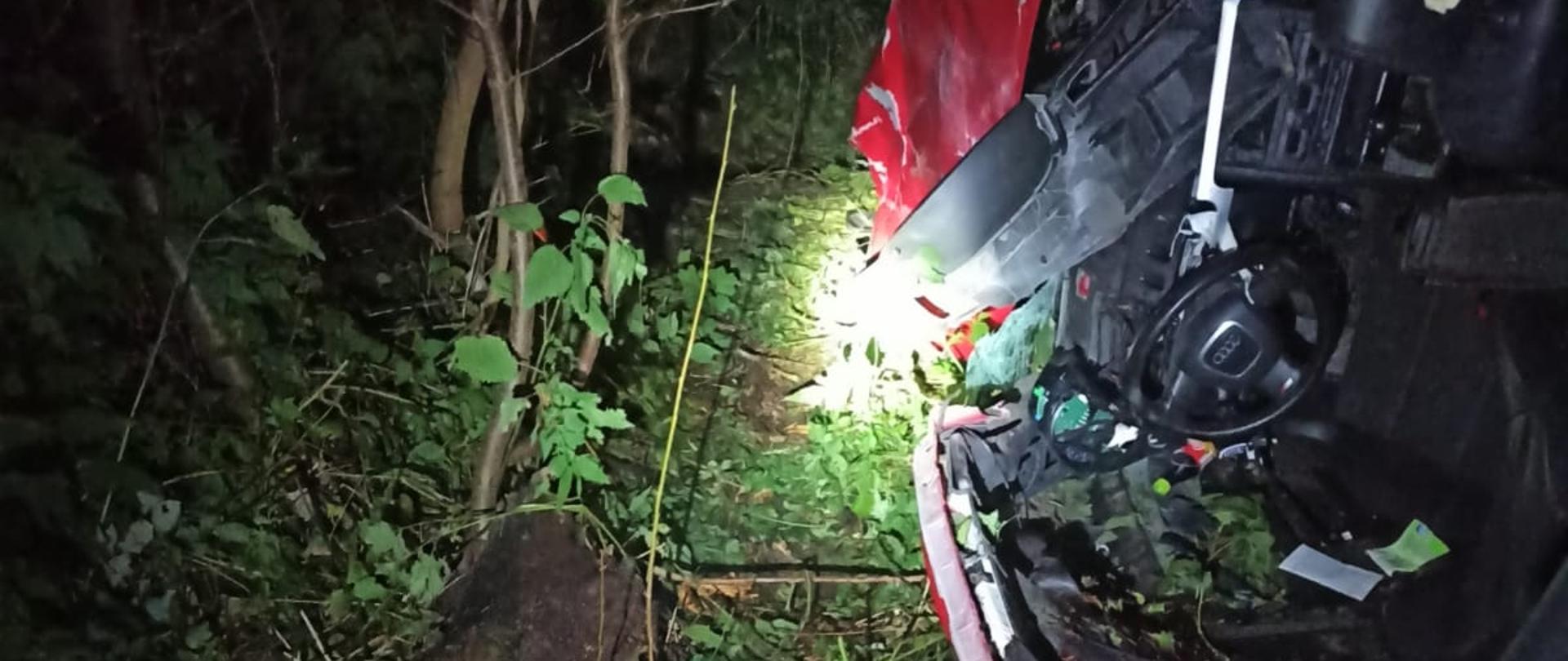 Wypadek w m. Bieńki-Śmietanki