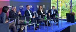 Małgorzata Szafoni zastępca prezesa zarządu NFOŚiGW podczas debaty na ENFI