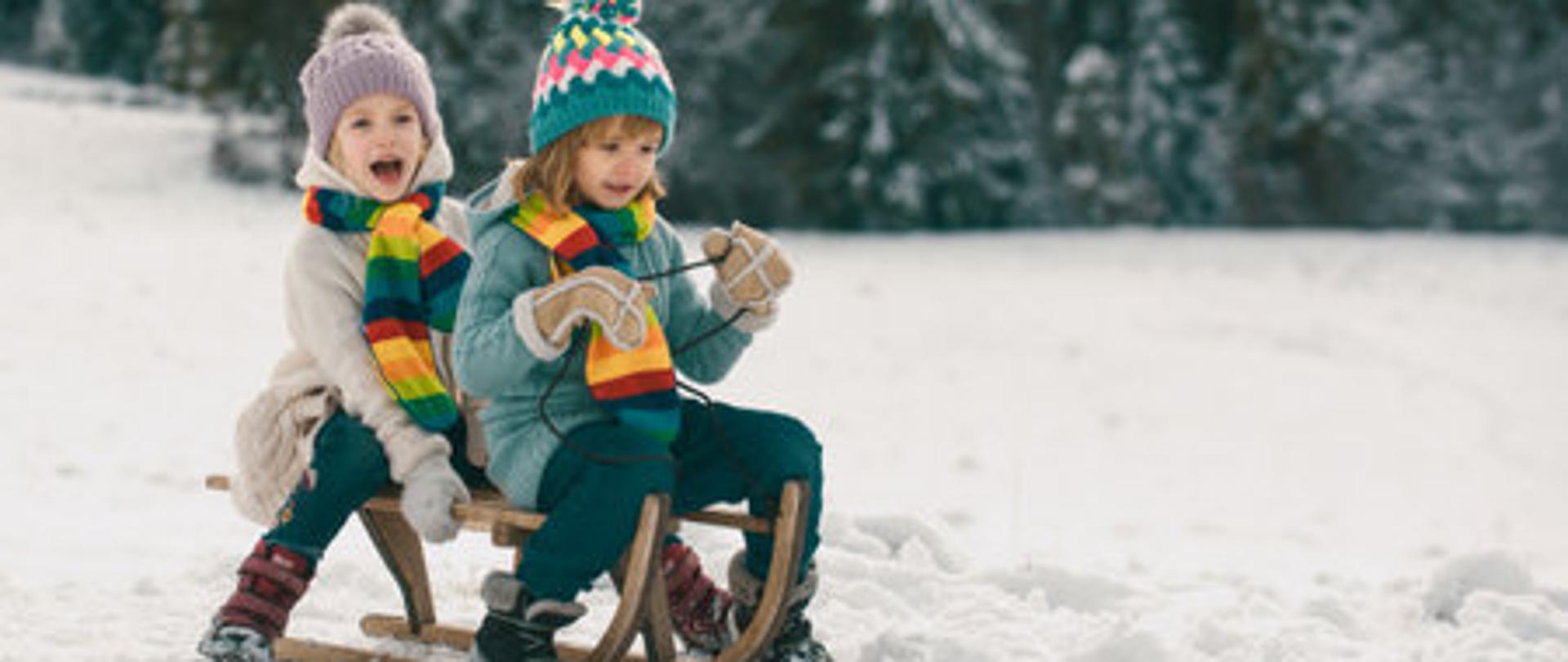 Bezpieczeństwo zimą - sanki