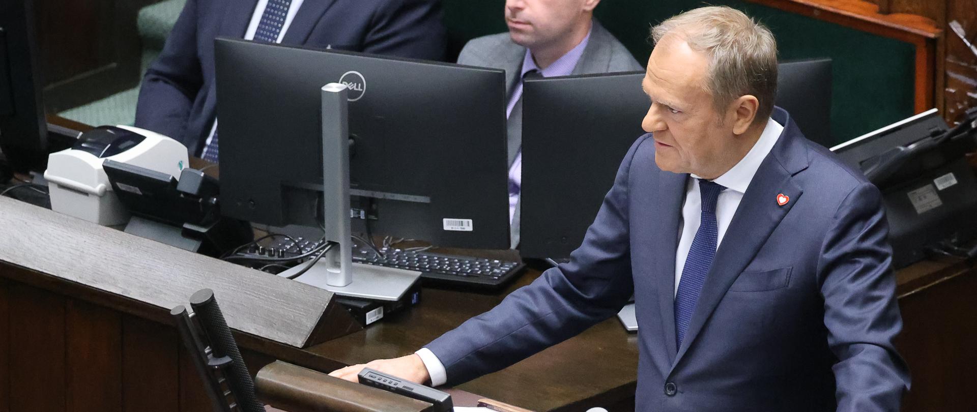PM Tusk in Parliament