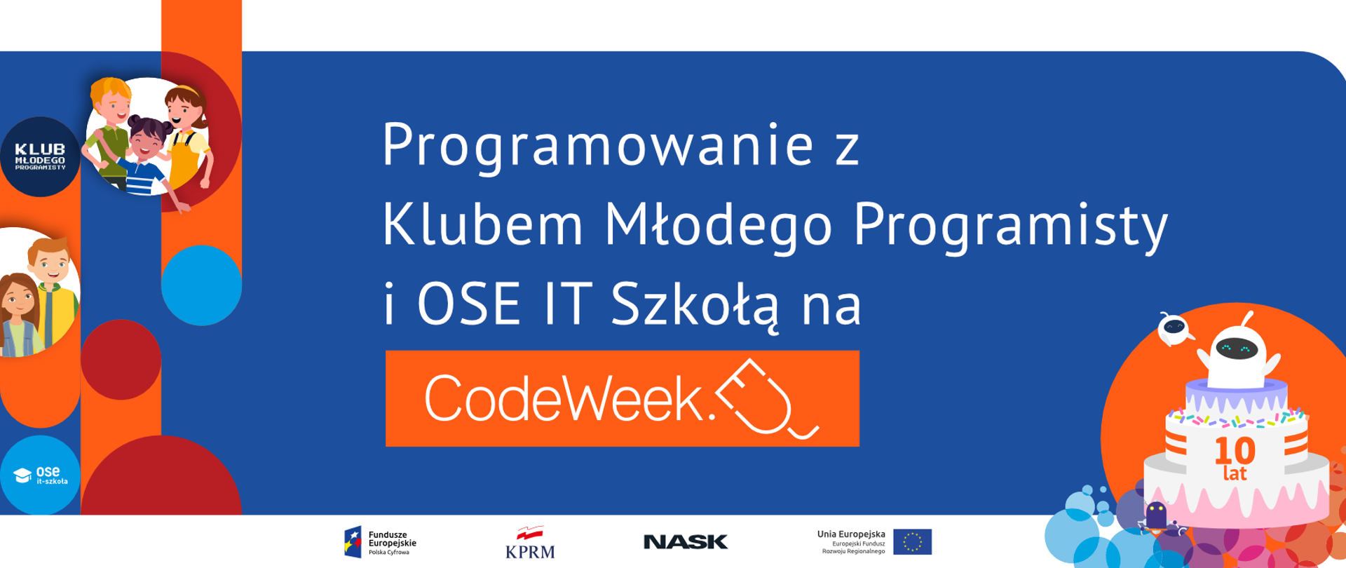 Programowanie z Klubem Młodego Programisty i OSE IT Szkołą.