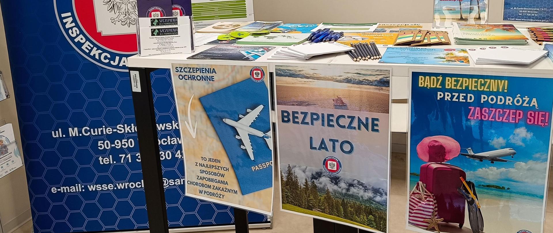 Punkt informacyjny "Bezpieczne lato"