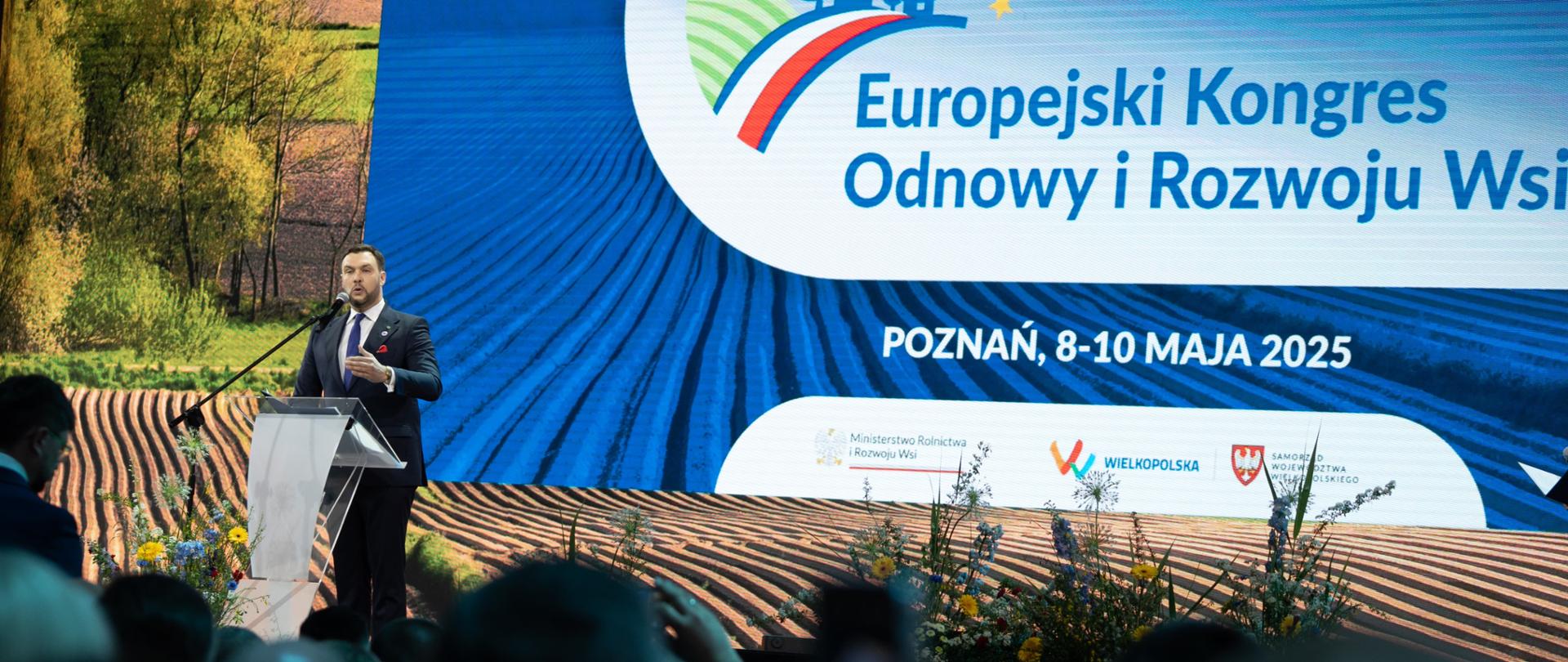 Undersecretary of State Adam Nowak during the opening ceremony of the European Congress for Rural Renewal and Development 