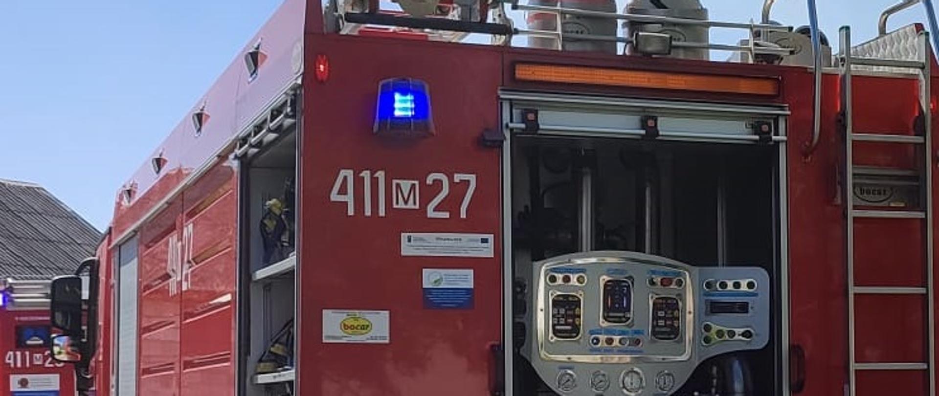 Pożar stodoły w m. Ojrzeń