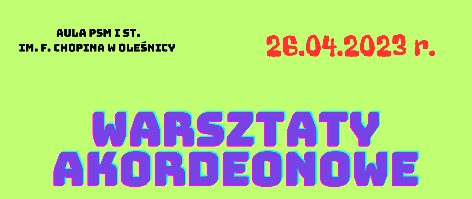 warsztaty akordeonowe 26.04.2023 r. prowadzący prof. dr hab. Paweł Paluch