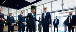 Premier Mateusz Morawiecki podczas uroczystości otwarcia fabryki PepsiCo w Świętem.
