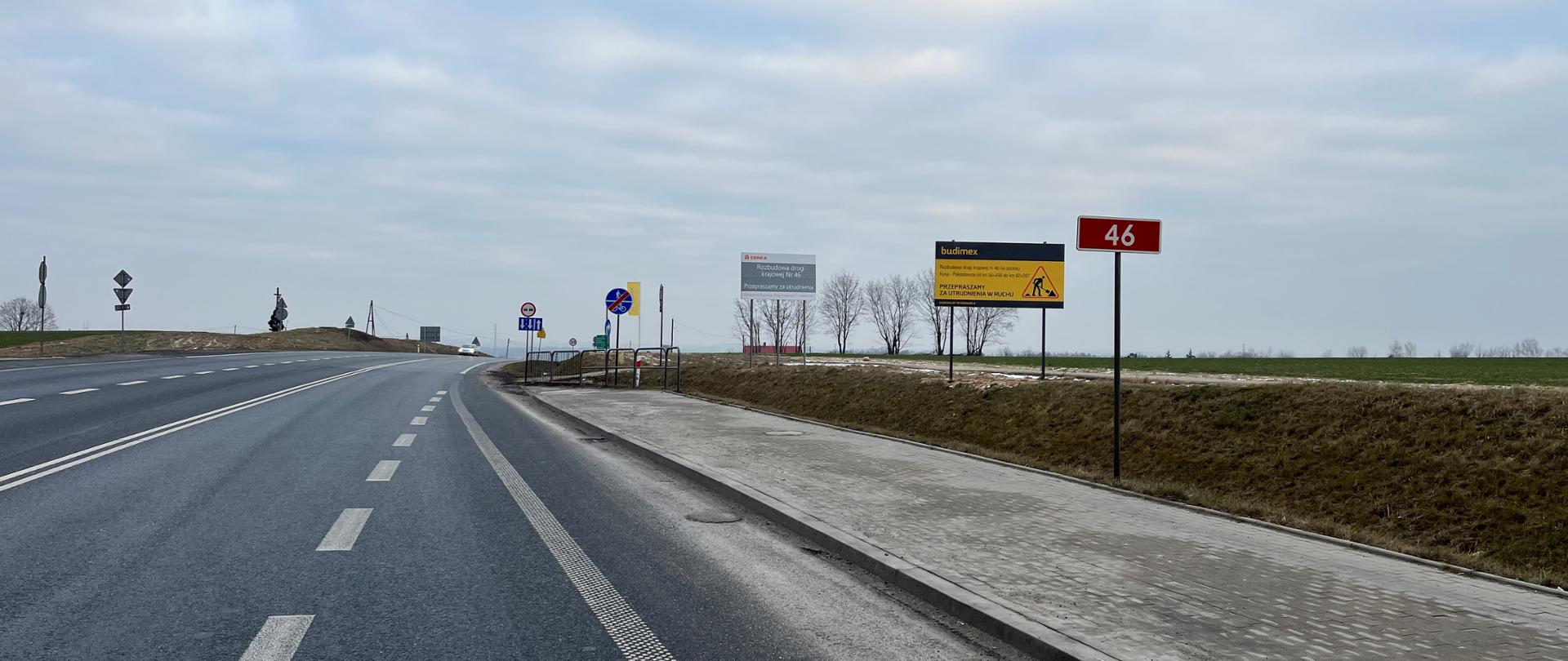 Rozbudowa DK46 na odc. Nysa - Pakosławice