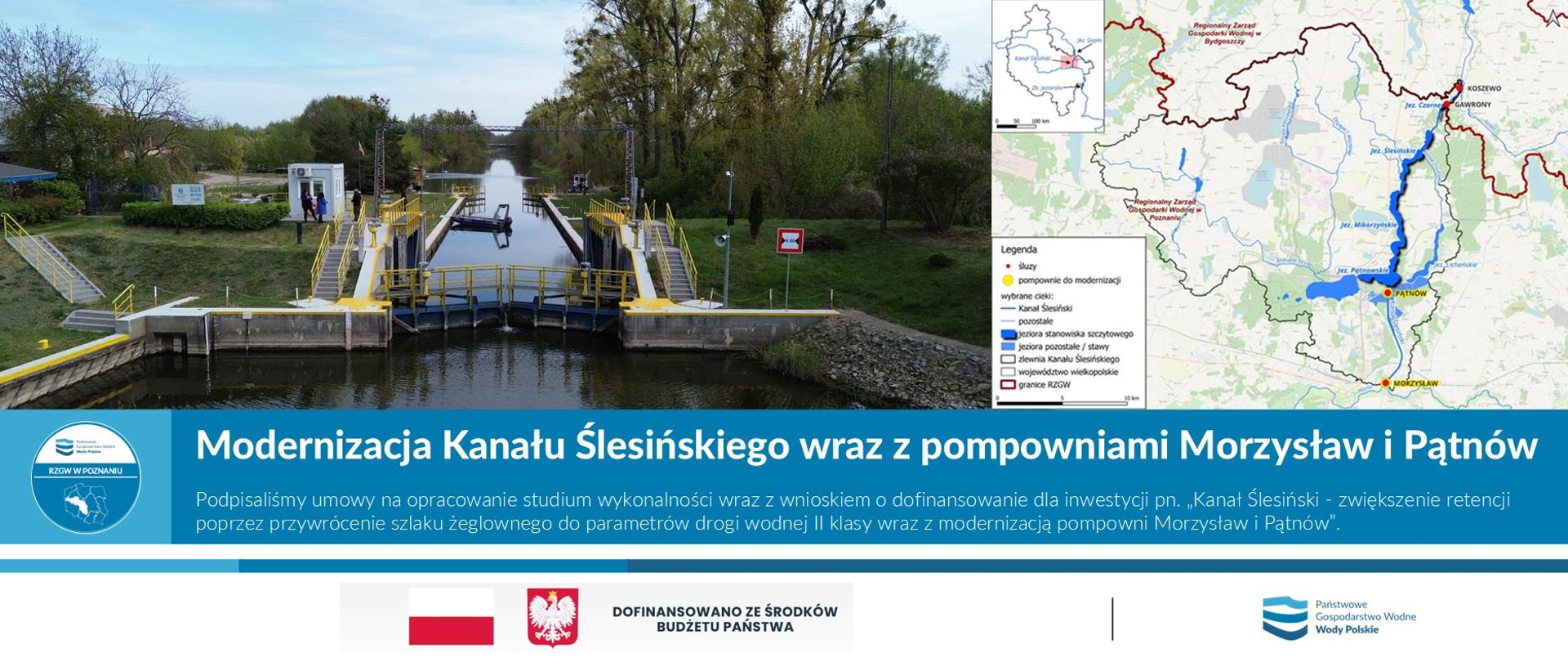 Podpisaliśmy umowy na opracowanie studium wykonalności wraz z wnioskiem o dofinansowanie dla inwestycji pn. „Kanał Ślesiński - zwiększenie retencji poprzez przywrócenie szlaku żeglownego do parametrów drogi wodnej II klasy wraz z modernizacją pompowni Morzysław i Pątnów”. 