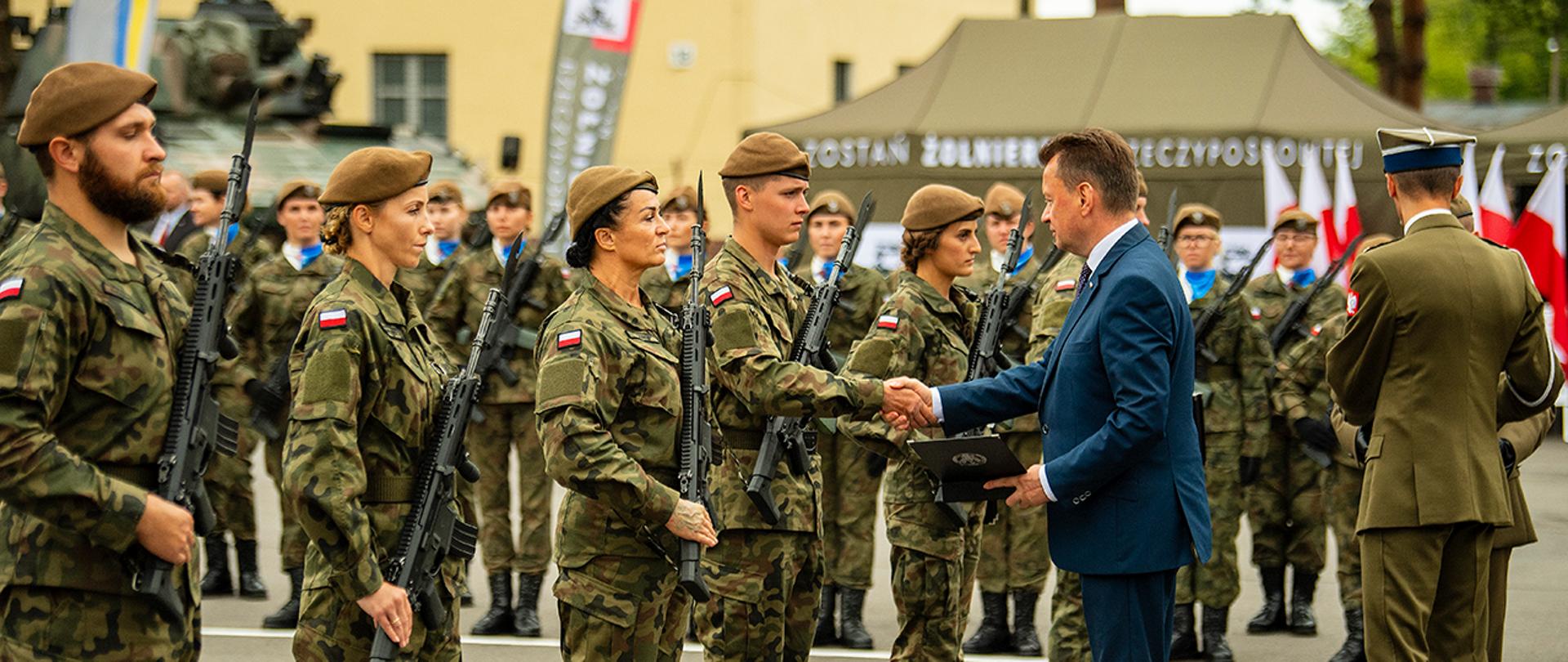 Przysięga żołnierzy WOT 