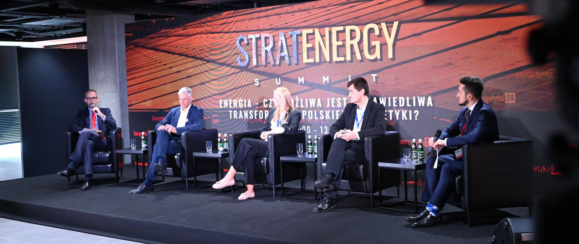 Minister Adam Guibourgé-Czetwertyński w trakcie konferencji StratEnergy Summit