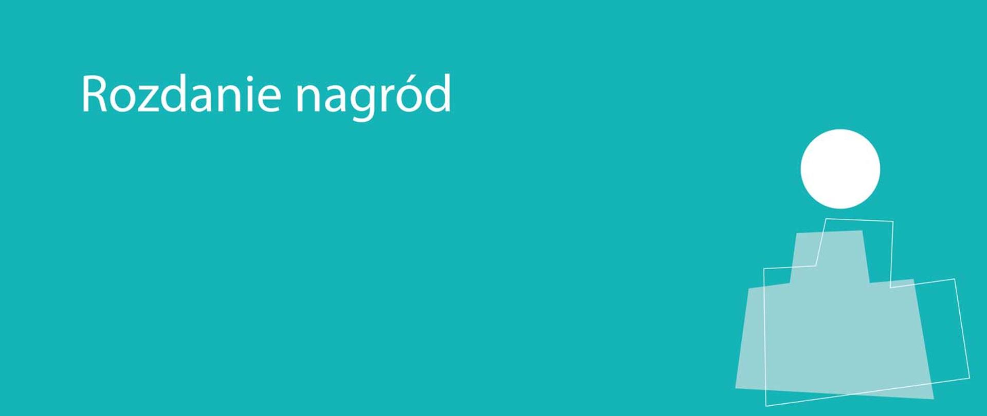 Biały napis na zielonym tle