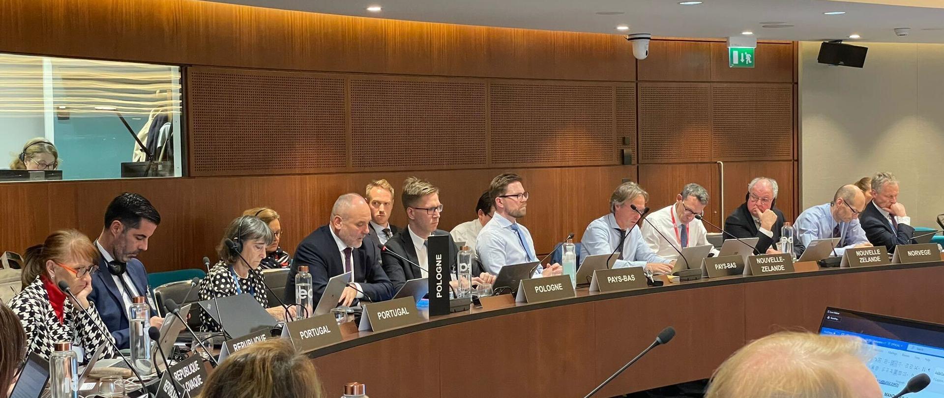 Wiceminister Piotr Dziadzio w trakcie sesji Rady Zarządzającej Międzynarodowej Agencji Energetycznej w Paryżu