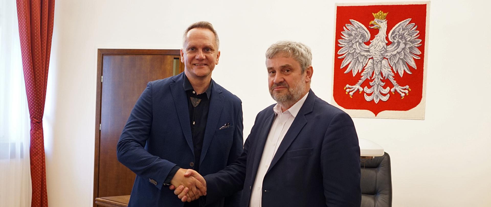 Min. J.K. Ardanowski i Wojciech Albert Kurkowski 