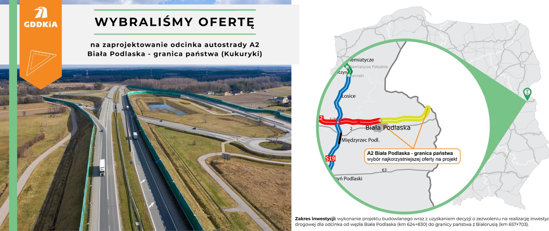 A2 Biała Podlaska - granica państwa - wybór oferty - grafika