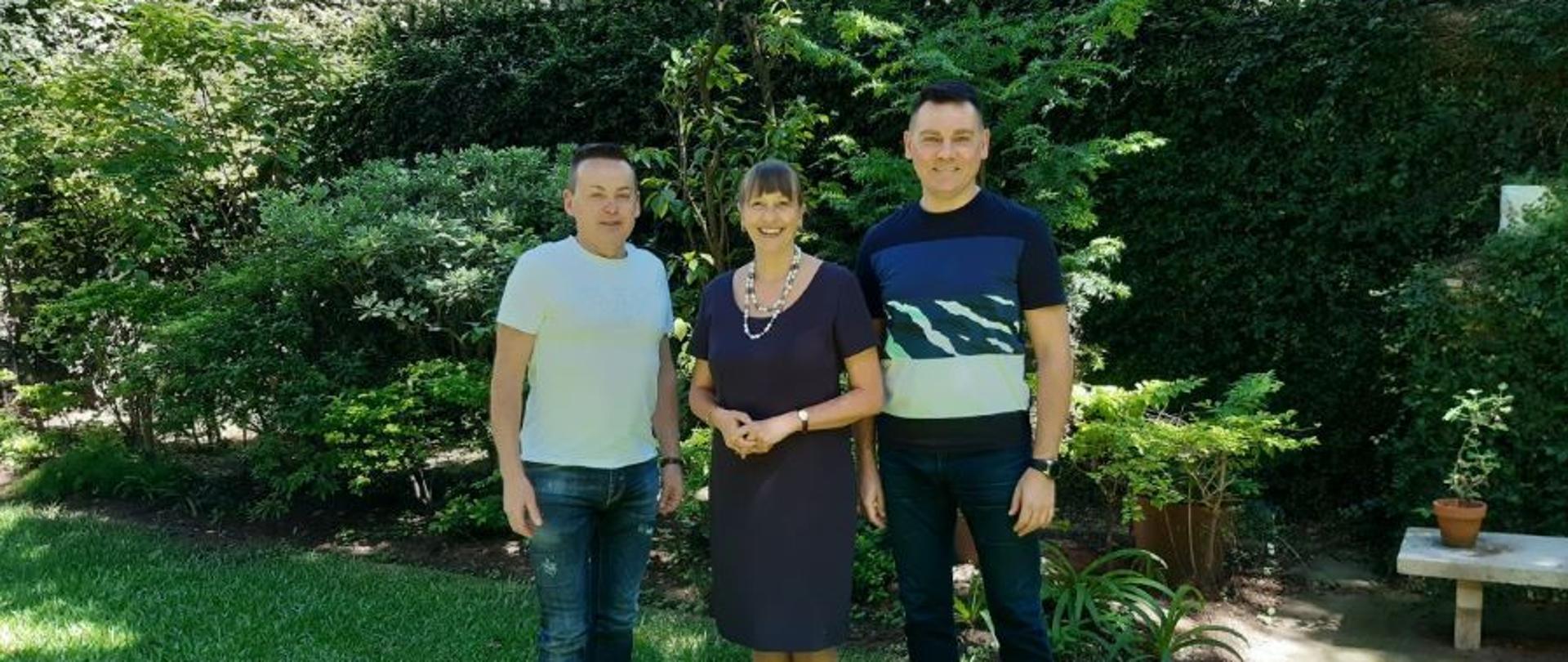 Embajadora da la bienvenida a la delegación de Uniejów en Argentina.