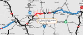  mapa S16 Olsztyn Wschód - Barczewo