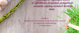 Życzenia wielkanocne z motywami świątecznymi