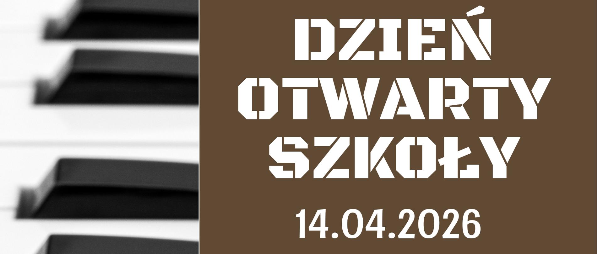Plakat Dzień otwarty szkoły 