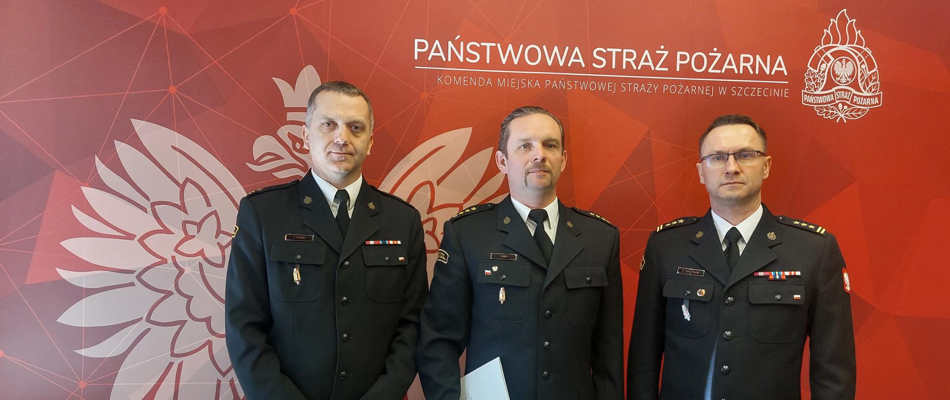 powołanie na p.o. dowódcy jednostki ratowniczo-gaśniczej nr 2 w Szczecinie st.kpt. Tomasza Obsta