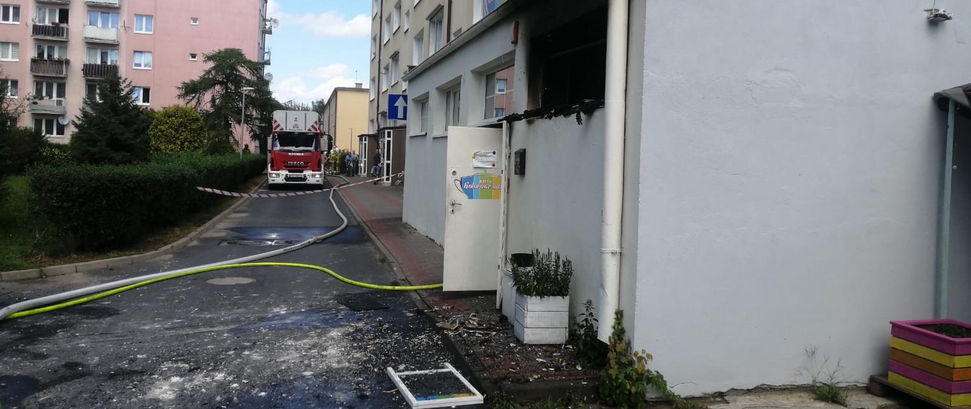 Pożar restauracji w Biedrusku