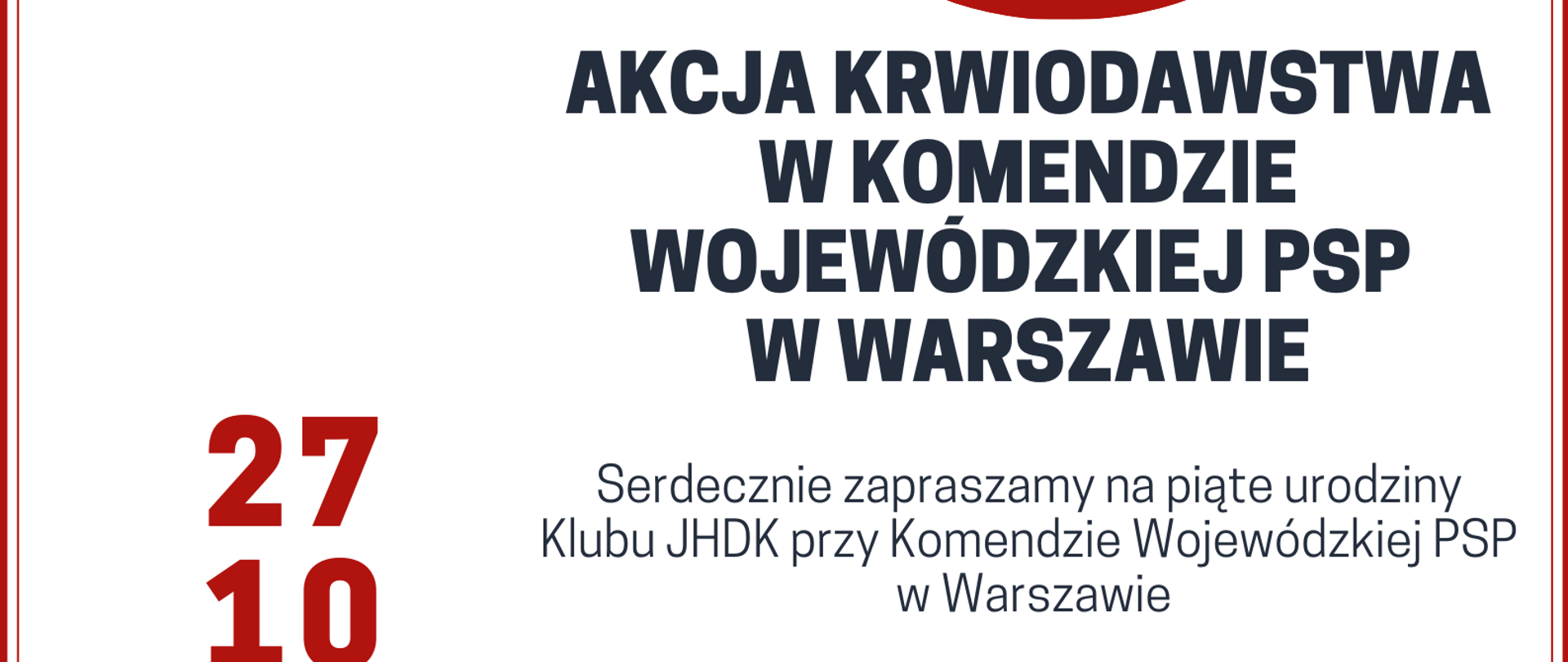 Akcja Krwiodawstwa w KW PSP w Warszawie