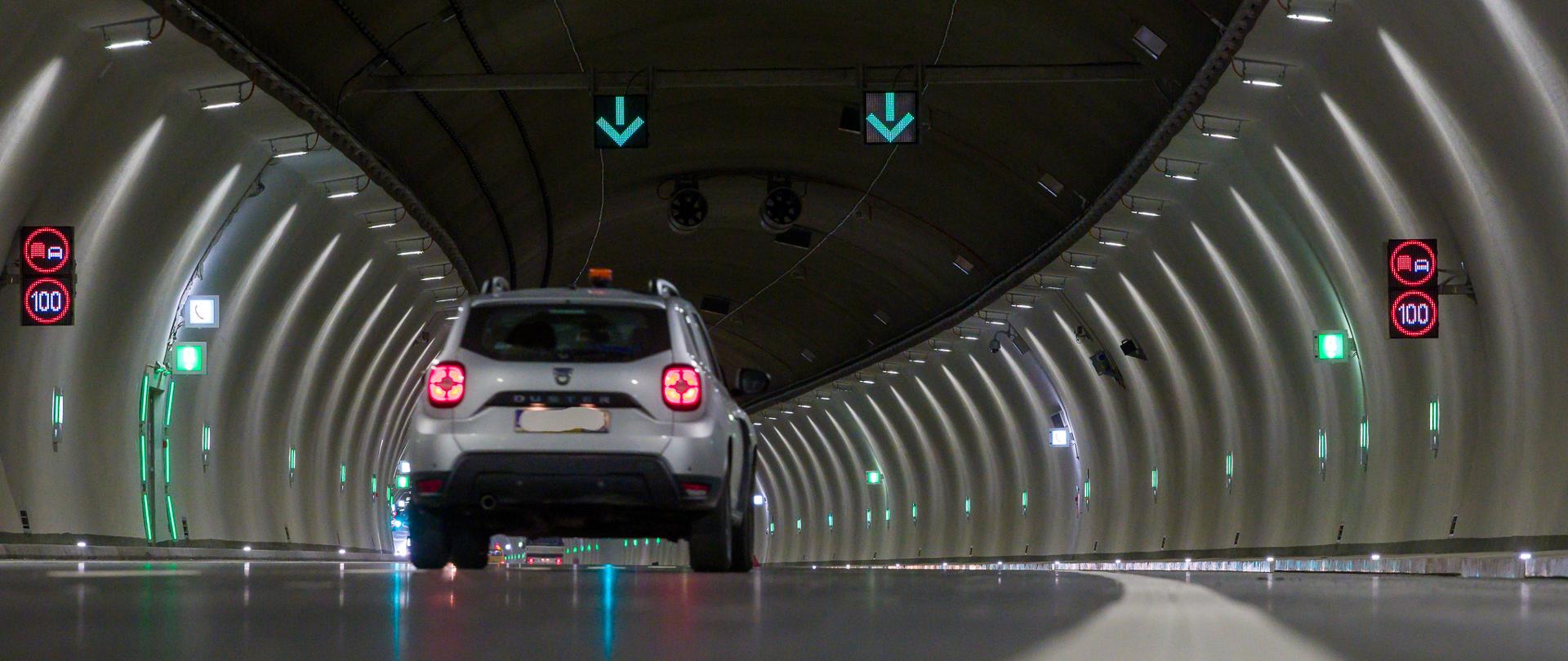 S7 Naprawa - Skomielna Biała, tunel pod górą Luboń Mały