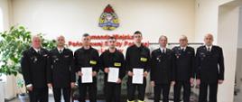 Ślubowanie 3 nowych funkcjonariuszy KM PSP w Legnicy