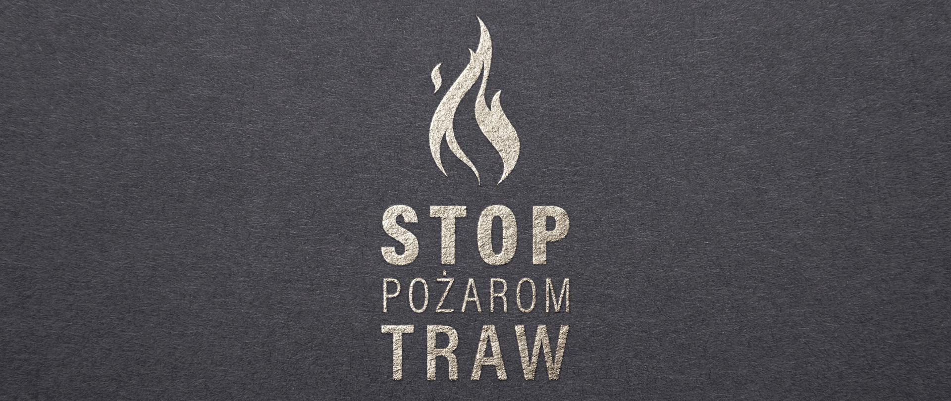Logo kampanii stop pożarom traw