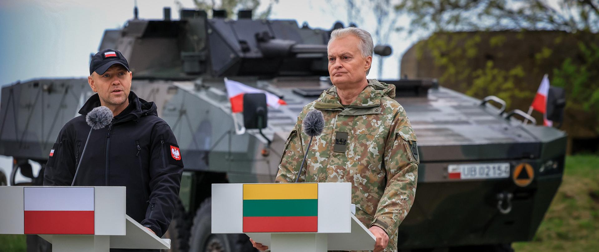 Konferencja prasowa Prezydentów Karola Nawrockiego i Gitanasa Nausėdy 