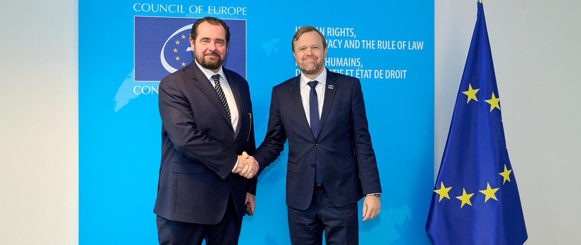 Meeting between Chargé d'affaires a.i., Mr Aleksander Pociej and the Deputy Secretary-General of the Council of Europe, Mr Bjørn Berge.