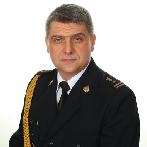 Zdjęcie portretowe st.bryg. Andrzej Ledzion Zastępca Komendanta Powiatowego PSP