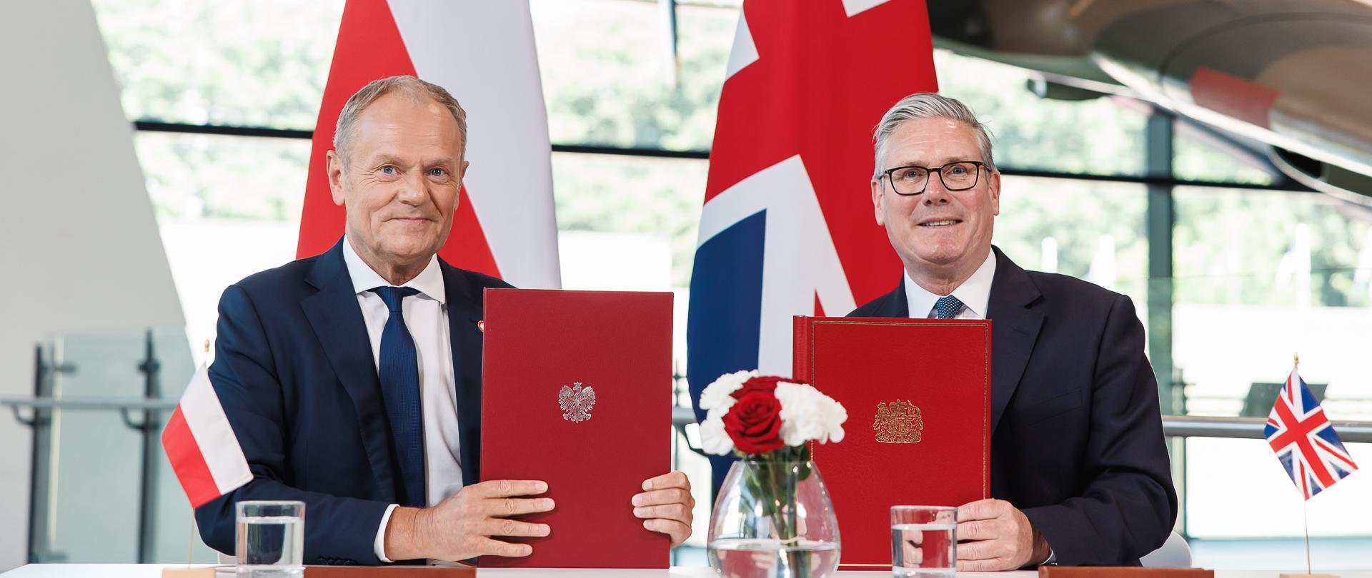 Premier Donald Tusk oraz szef brytyjskiego rządu Keir Starmer 