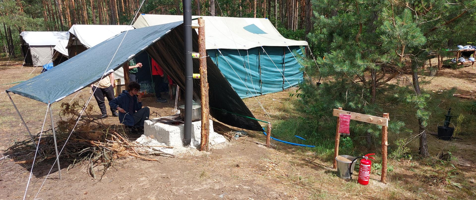 Obóz harcerski w gm. Czarnia środki gaśnicze