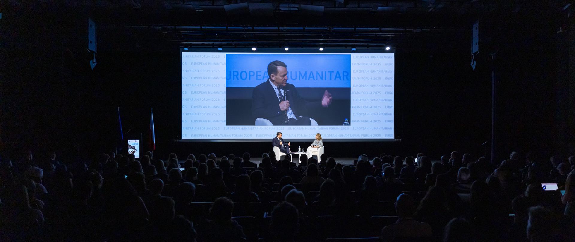 Minister Radosław Sikorski and Undersecretary of State Anna Radwan-Röhrenschef attend European Humanitarian Forum in Brussels