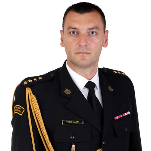 Zastępca Komendanta Powiatowego KP PSP w Głogowie st. kpt. mgr inż. Tomasz Michalski