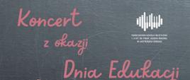 Plakat dotyczący Koncertu z okazji Dnia Edukacji Narodowej, odbywający się 10 października 2025 roku, o godzinie 17.00.
