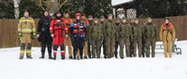 Pokaz ratownictwa lodowego dla żołnierzy 72. Batalionu Lekkiej Piechoty w Kościerzynie