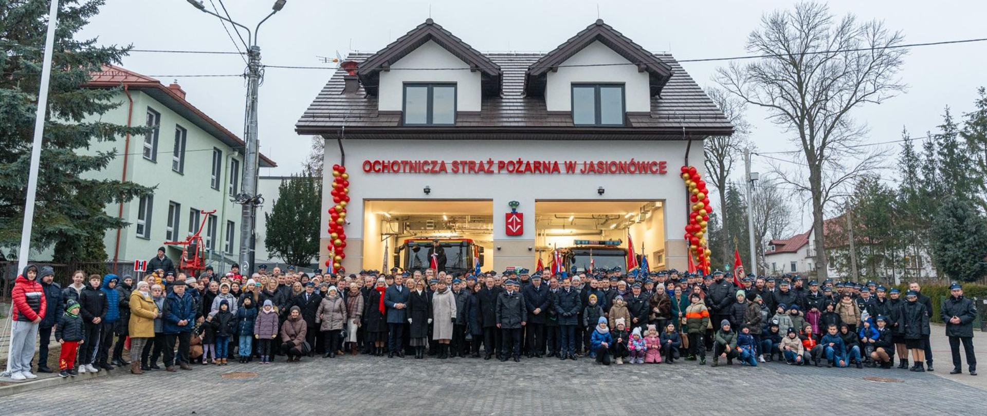 Otwarcie nowej remizy Ochotniczej Straży Pożarnej w Jasionówce