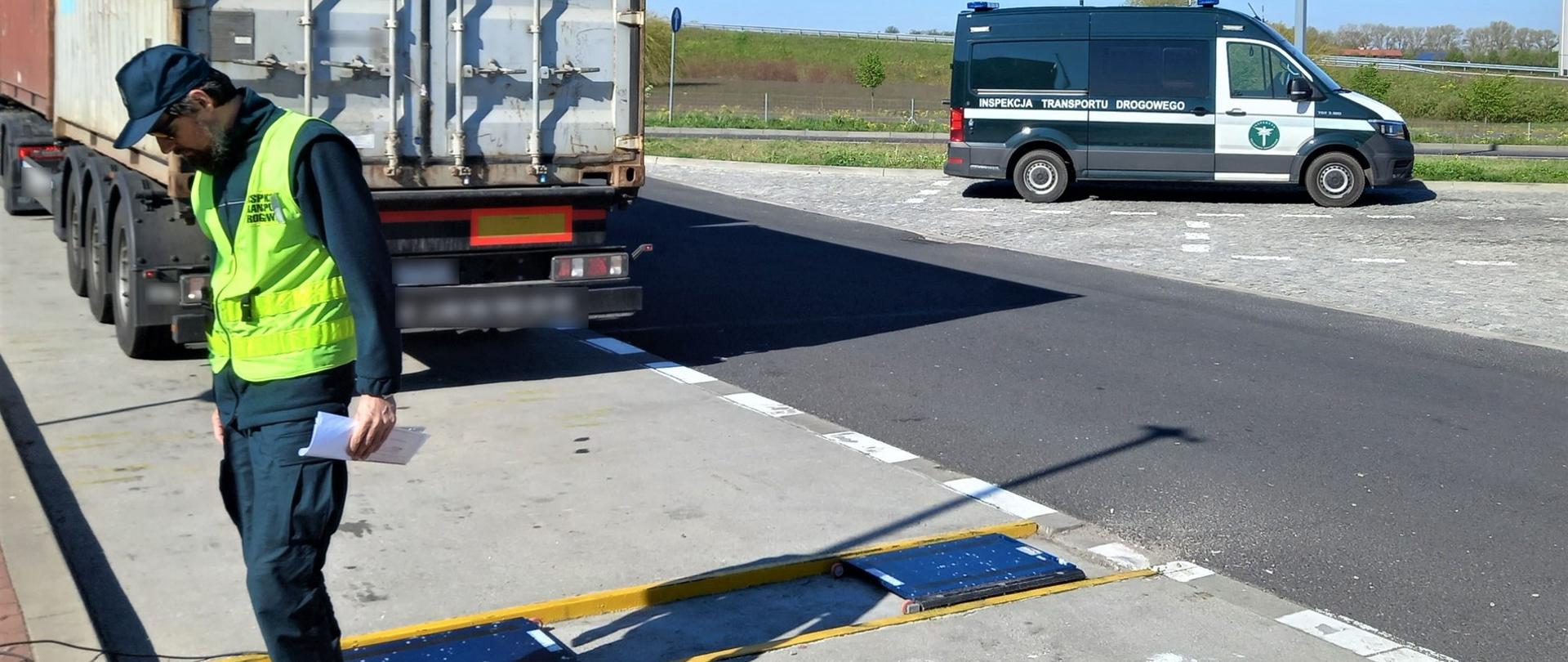 Inspekcyjne wagi wykazały za duży nacisk osi napędowej