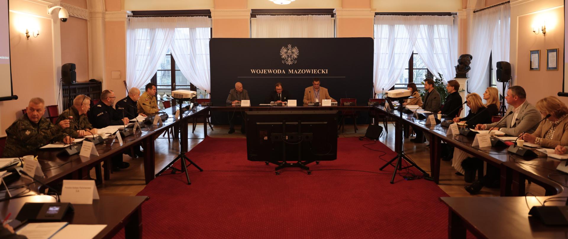 Posiedzenie Mazowieckiego Wojewódzkiego Zespołu Zarządzania Kryzysowego