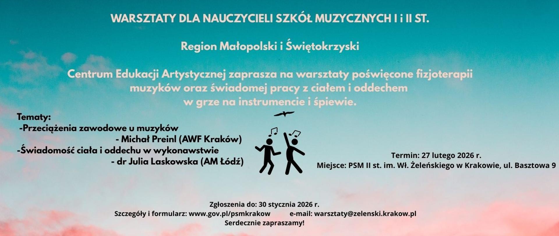 Warsztaty dla nauczycieli szkół muzycznych I i II st. organizowane przez CEA-27.02.2026 niebiesko-różowy