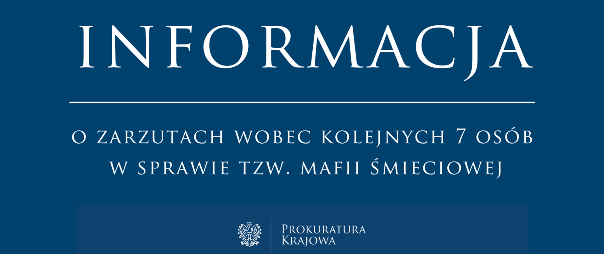 Zarzuty wobec kolejnych 7 osób w sprawie tzw. mafii śmieciowej