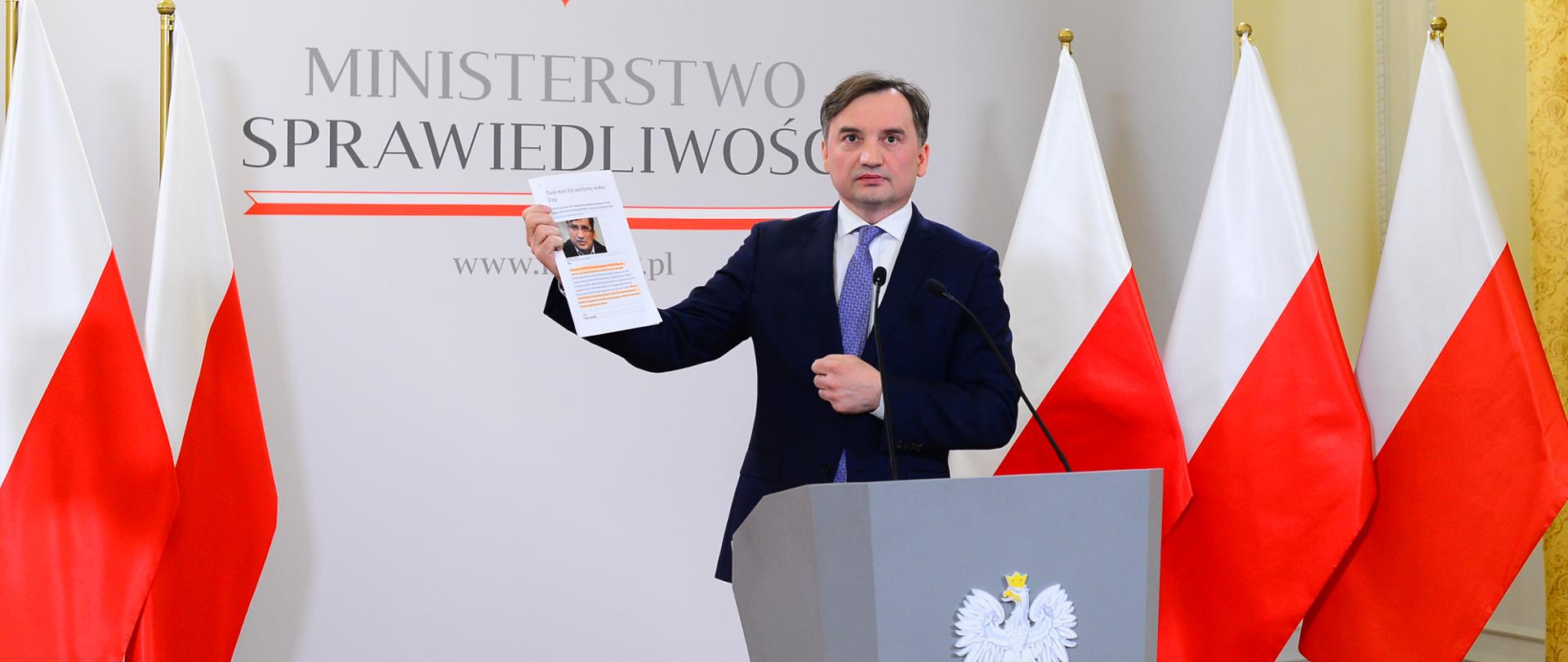 Minister Zbigniew Ziobro