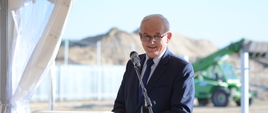 Minister energii Krzysztof Tchórzewski podczas uroczystości w Ostrołęce